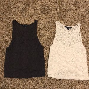 2 American Eagle soft&sexy crop tops